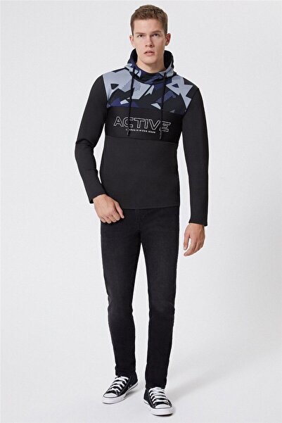 Lee Cooper Skyler men's Hooded sweatshirt black