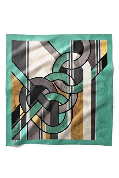 HAWWA وشاح باندانا منقوش بنمط اللانهاية