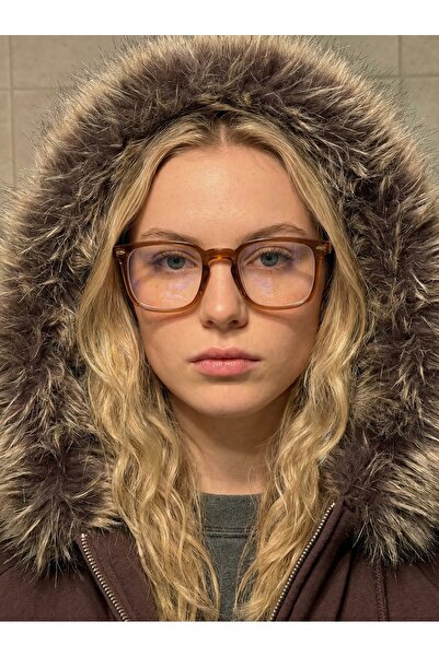 funeyes Blue Block Glasses with Mokka Honey Foam Light Coffee Corner Light Bl...