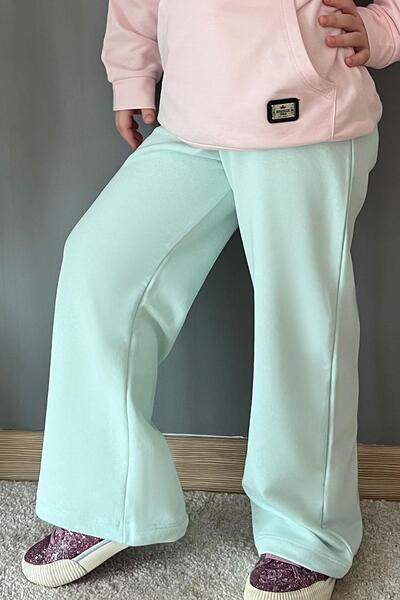 Breeze Girl's Sweatpants with Lace Accessories, Elastic Waist, Ages 5-9, Wate...