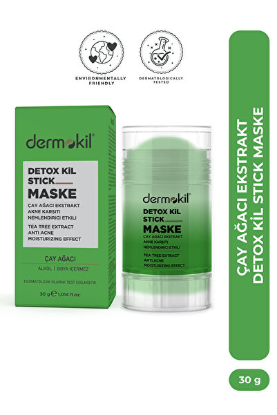 Dermokil Akne Karşıtı ve Nemlendirici Detox Kil Stick Maske – Çay Ağacı Özlü ...