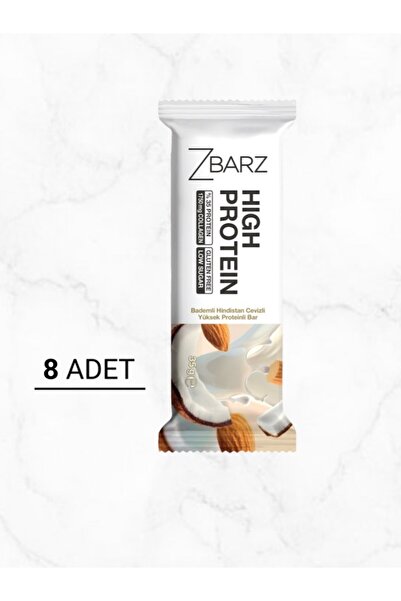 Zbarz Yüksek Proteinli Bar Badem &Hindistan Cevizi 35 G ( 8 Adet )