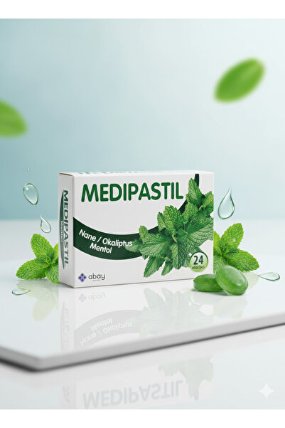 Abay Medipastil Nane Okaliptus Mentol Aromalı Pastil 24 Adet