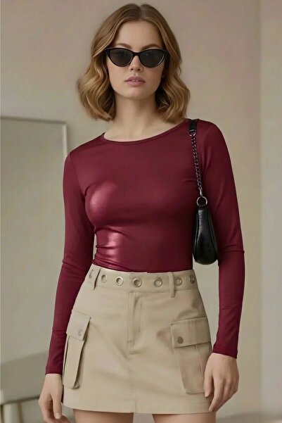 Gubo Crew Neck Basic Long Sleeve Body Full Lycra Full Mold