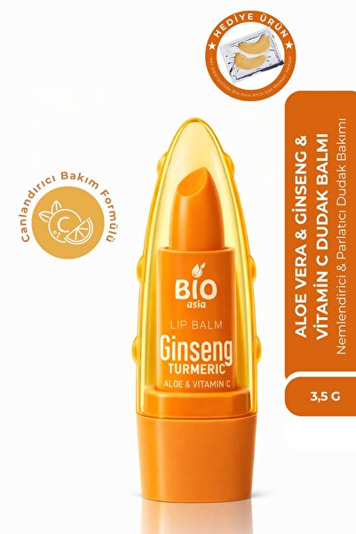 Bio Asia Ginseng & Vitamin C Lip Balm – Onarıcı, Aydınlatıcı & Nemlendirici D...