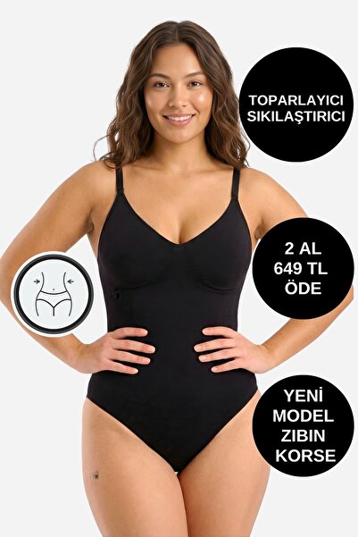 ALEXANDER HUD Çıtçıtlı Ayarlanabilir Askılı Beden Sıkılaştırıcı Toparlayıcı İ...