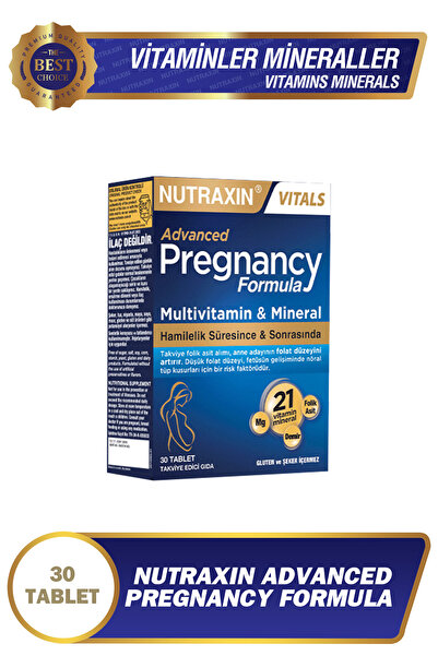 Nutraxin Advanced Pregnancy Formula 30 Tablet 21 Vitamin & Mineral