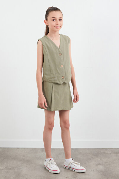 Fulla Moda Girl's Vest, Shorts and Skirt Set of 2