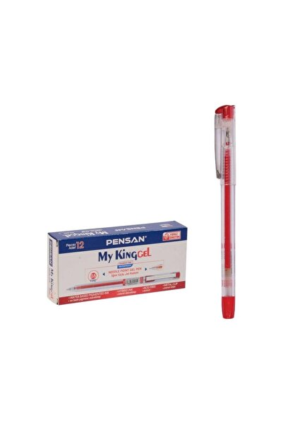 Pensan My-Kıng Jel Mürekkepli Kalem 0,5 Mm Kırmızı 12'Lİ