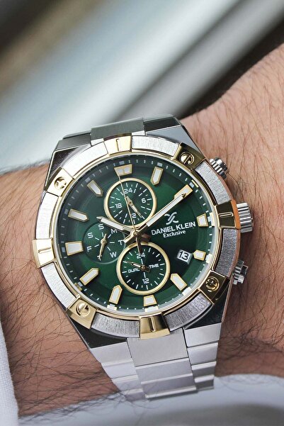 Daniel Klein ساعة يد رجالية بسوار فولاذي DK463552