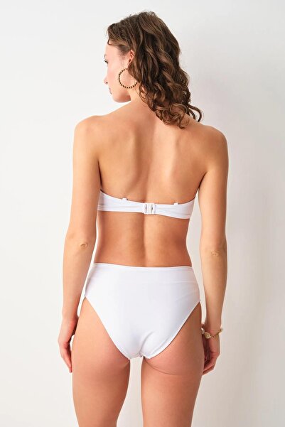 Pierre Cardin No Gossip Blush Padded Strapless Bikini Single Top White 239104