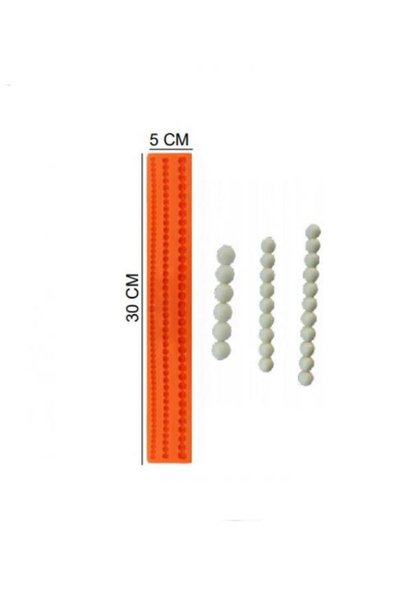 Pastaland ŞEKER HAMUR KALIBI SİLİKON İNCİ ZİNCİR 5*30 CM