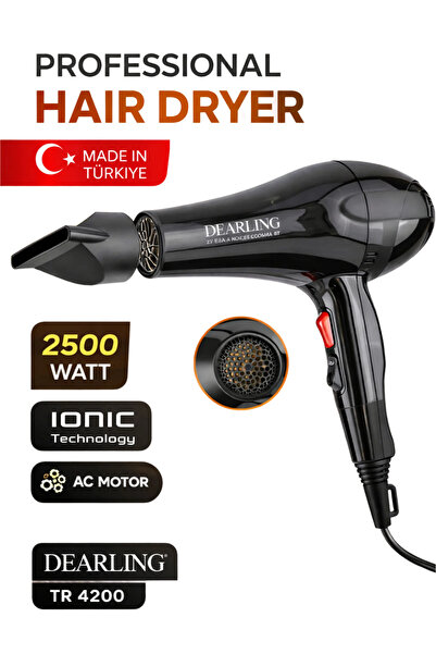 Dearling 2500W Professional Hair Dryer Salon Blow Dryer |   Ac Motor |   2 He...