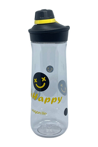 Vagonlife 650ml Twist-Open Comfortable Lid Patterned Body Polycarbonate Water...