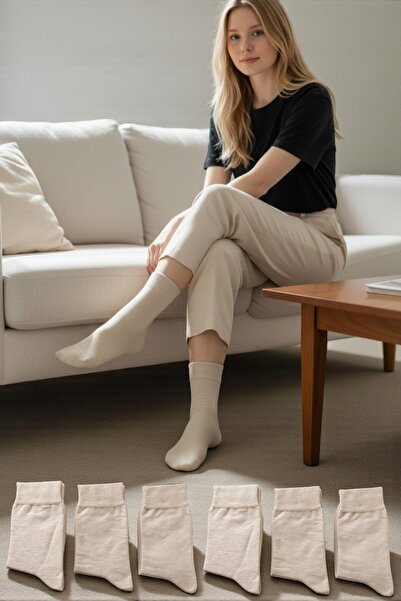 Esinti 6 чифта дамски класически памучни чорапи Памучни дълги дамски чорапи