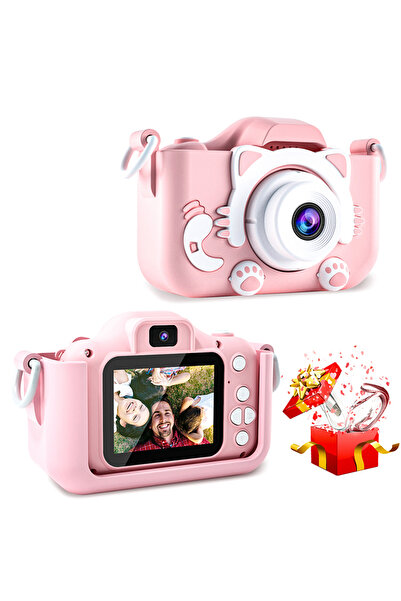 Choice كاميرا أطفال وردية اللون بدقة 1080 بكسل عالية الوضوح، كاميرا فيديو رقم...