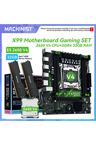 Choice لوحة أم + معالج MACHINIST X99 PR9-H للألعاب (مجموعة اختيارية) معالج In...