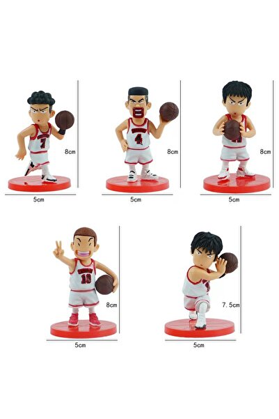 Choice مجموعة دمى فريق كرة السلة "سلام دانك كيو إيديشن" المكونة من 5 قطع، ساك...