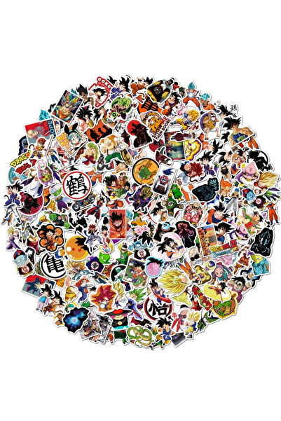 BANDAI 100 قطعة أو 200 قطعة من ملصقات دراغون بول الكرتونية، مناسبة للهواتف وا...