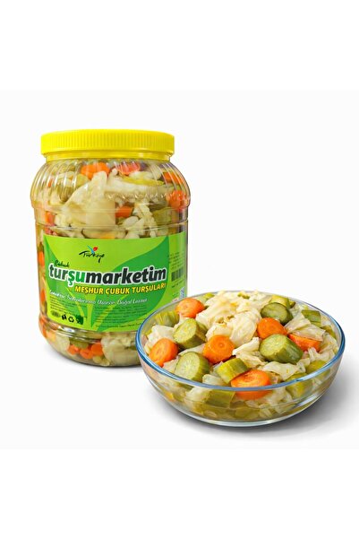 Tursumarketim Doğal Çubuk Karışık Hanımsultan Turşusu | Ev Yapımı Turşu 5 Kg