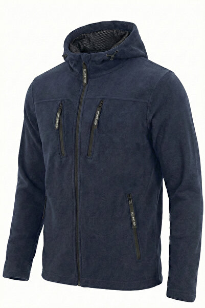 GHASSY CO. Ανδρικό μπουφάν με κουκούλα Navy Blue Army Tactical Fleece