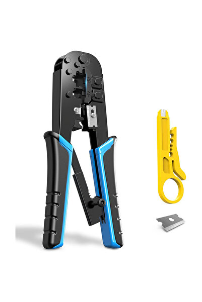 Choice Blue RJ45 Crimper RJ11 RJ45 Crimping Tool Ethernet Network LAN Cable C...