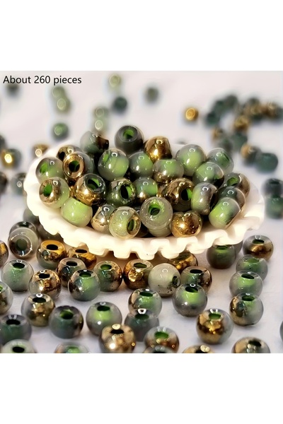 Choice 4mm 14 DIY handmade jewelry materials with round beads, colorful beadi...