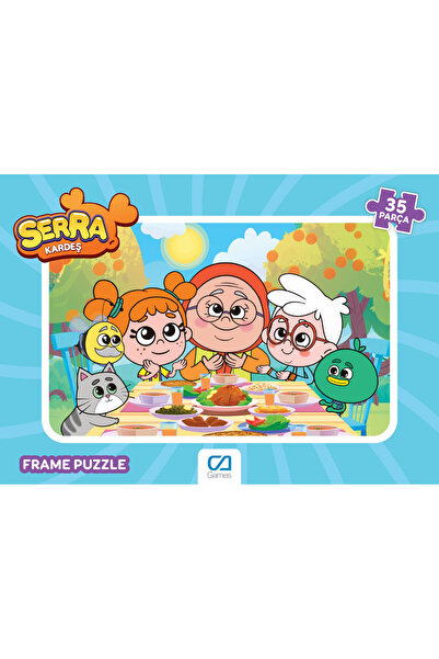 CA Games Serra Kardeş Lisanslı 35 Parça Çerçeveli 34x24cm Çocuk Puzzle Yapboz...