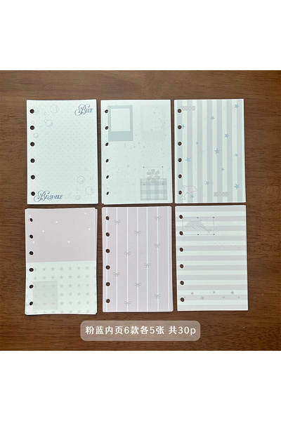 Choice مجلد دولفين بيج 30P بلون أزرق محيطي صيفي، مقاس A7، غلاف ثلاثي الطيات م...