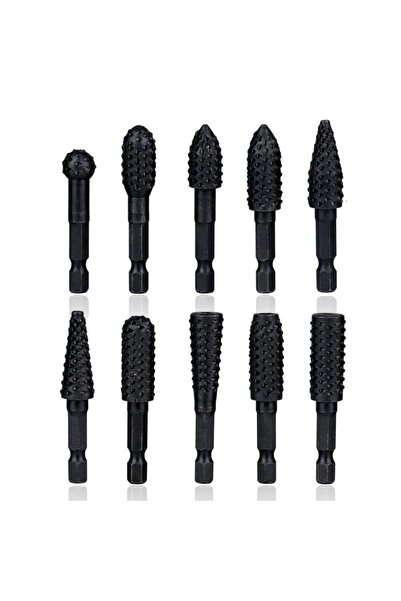 Choice مجموعة مبارد دوارة مكونة من 10 قطع (5 قطع/10 قطع) لنقش الخشب، مبرد، مث...