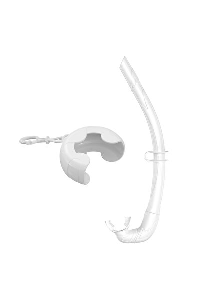 Choice أنبوب غوص أبيض ناعم من السيليكون قابل للطي وسهل التنفس مع حقيبة تخزين ...