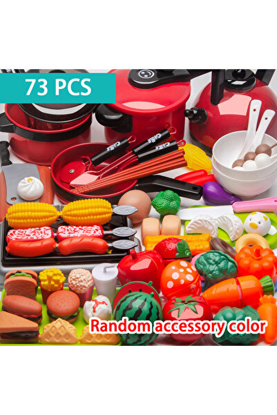 Choice 73-piece set Cutting Play Food Toy for Kids Kitchen Pretend Fruit &Veg...