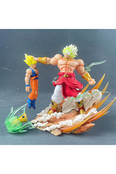 Choice Bandai No box Anime Dragon Ball broly Vs Son Goku Figurine 20cm Gk Pvc...