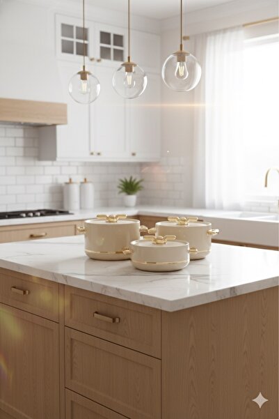 Generic طقم حافظات طعام 2500/2000/1500مل أبيض