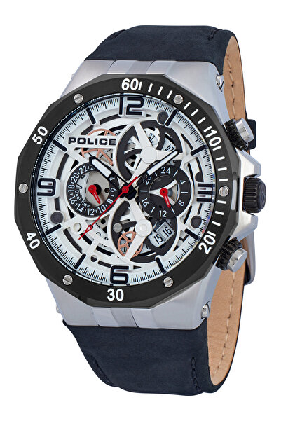 Police Mens Watch PL16065JSTB/04, Quartz, 47mm, 10ATM