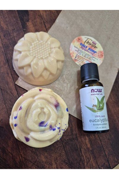 Tasneem Naturals 120 g HandMade Freshy Spa Salt Soap Bar with Eucalyptus EO s...