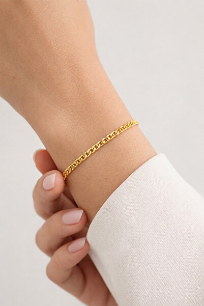 Bilezikci Güverse İtalyan Zincir Sarı Altın Bileklik
