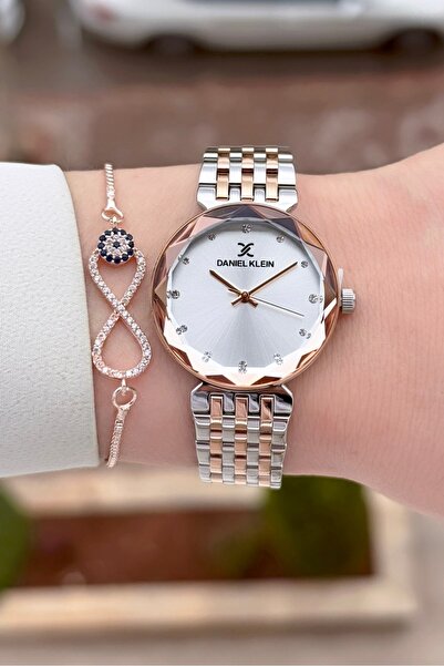 Daniel Klein Bronz Gümüş Renk 24 Ay Garantili Kadın Kol Saati