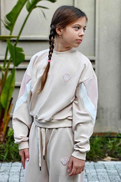 LOCO LOCO KIDS Комплект спортен екип за момичета Locoloco с емблема, джобове ...