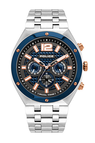 Police Мъжки часовник PL15995JSTBL.61M, кварцов, 48 мм, 10ATM