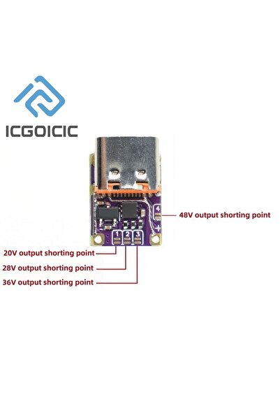 ICGOICIC High-voltage PD3.0 PD3.1 QC3.0 Deceiver Fast Charging Module DC 5/9/...