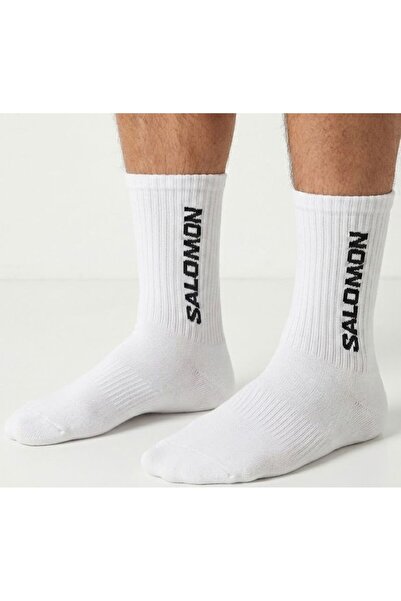 Salomon EVERYDAY CREW 3 Pack Unisex Κάλτσες ΛΕΥΚΟ-ΛΕΥΚΟ-ΛΕΥΚΟ LC2086000