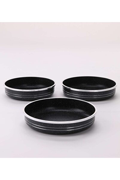 aljahwari 3-piece oven tray set, sizes 26cm, 28cm, and 30cm