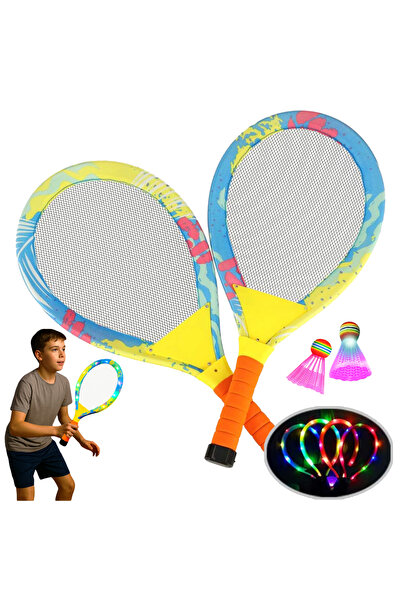 RCO Set Rachete cu LED-uri colorate de Badminton/Tenis