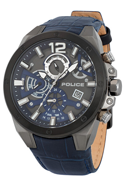 Police Мъжки часовник PL15711JSUB.03, кварцов, 47 мм, 3ATM