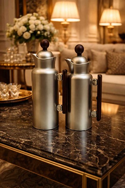 Generic طقم ترامس شاي وقهوة 1 لتر/700 مل