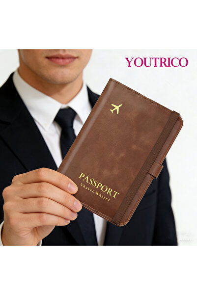 Youtrico حامل جواز سفر السفر، حامل جواز سفر Air Tag، حافظة حماية جواز السفر، ...