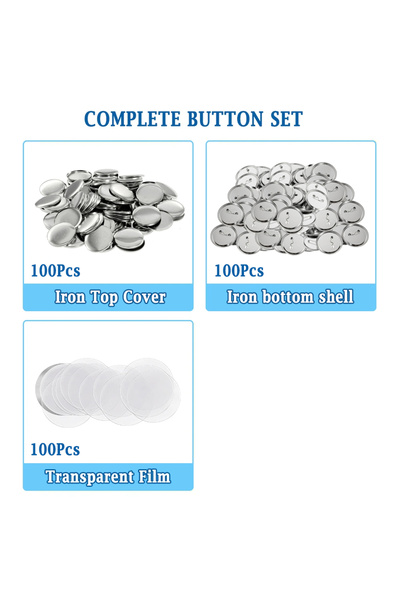 Choice 32mm 100Pcs set 100/200pcs DIY Button Part Supplies 25mm-75mm for Butt...