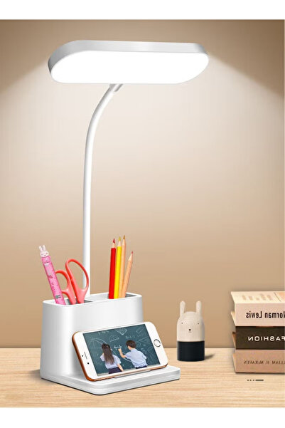 DIDA LED Table Lamp Dimmable Office Light, Small Desk Lamp with Rechargeable ...