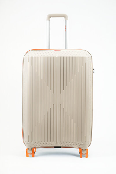 GROUND Sirius Büyük Boy Valiz Kaykay Tekerlekli – Kemik - 10728